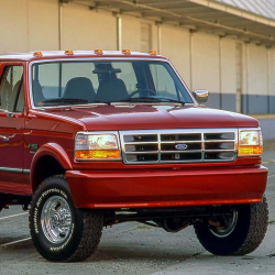 Ford F-150 / F-250 / F-350 / Bronco 1992-1996 KBD 1 Piece Polyurethane Front Bumper image - 1