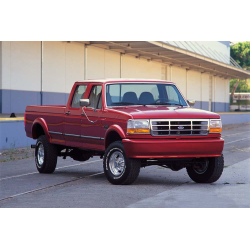 Ford F-150 / F-250 / F-350 / Bronco 1992-1996 KBD 1 Piece Polyurethane Front Bumper image - 2