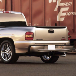 Chevrolet Silverado / GMC Sierra 1999-2006 KBD Mild Design 1 Piece Polyurethane Rear Bumper image - 2