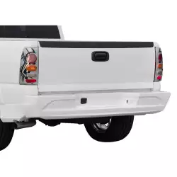 Chevrolet Silverado / GMC Sierra 1999-2006 Aggressive Design 1 Piece Polyurethane Rear Bumper image - 1