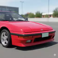 Honda Prelude 1988-1989 1 Piece Polyurethane Front Lip image - 3