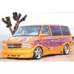 Chevrolet Astro 1995-2005 / GMC Safari Van 1995-2005 Python Style 2 Piece Polyurethane Side Skirts image - 2
