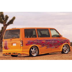 Chevrolet Astro 1995-2004 / GMC Safari Van 1995-2004 Python Style 2 Piece Polyurethane Side Skirts image - 3