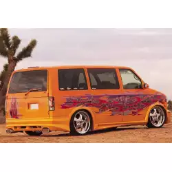 Chevrolet Astro 1995-2005 / GMC Safari Van 1995-2005 Python Style 2 Piece Polyurethane Side Skirts image - 3