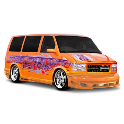 Chevrolet Astro 1995-2004 / GMC Safari Van 1995-2004 Cobra Style 2 Piece Polyurethane Side Skirts image - 2