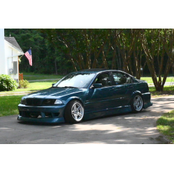 BMW E46 3 Series 2DR 4DR 1999-2005 ISB Style 2 Piece Polyurethane Side Skirts image - 2