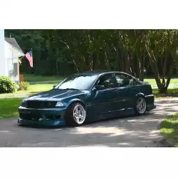 BMW E46 3 Series 2DR 4DR 1999-2005 ISB Style 2 Piece Polyurethane Side Skirts image - 1