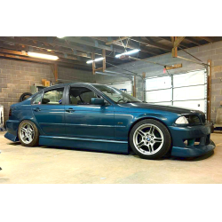 BMW E46 3 Series 2DR 4DR 1999-2005 ISB Style 2 Piece Polyurethane Side Skirts image - 3