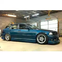 BMW E46 3 Series 2DR 4DR 1999-2005 ISB Style 2 Piece Polyurethane Side Skirts image - 3