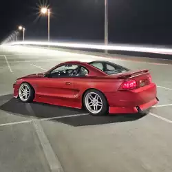 Ford Mustang 1994-1998 2FORDY 1 Piece Polyurethane Rear Bumper image - 1