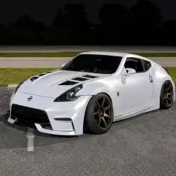 Nissan 370Z 2009-2020 Nismo V2 Style 1 Piece Polyurethane Front Bumper image - 1