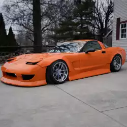 Chevrolet Corvette C5 1997-2004 Kyouki Style 2 Piece Polyurethane Side Skirts image - 3