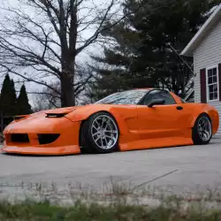 Chevrolet Corvette C5 1997-2004 Kyouki Style 2 Piece Polyurethane Side Skirts image - 4