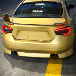 Scion FRS / Subaru BRZ / Toyota 86 2013-2020 Stream Style 1 Piece Polyurethane Rear Bumper image - 2