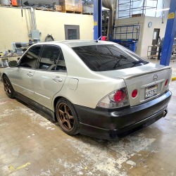 Lexus IS300 2000-2005 VTX Style 1 Piece Polyurethane Rear Bumper image - 1