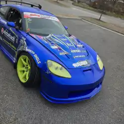 Chevrolet Corvette C6 2006-2013 C6R Style 1 Piece Polyurethane Front Bumper image - 8