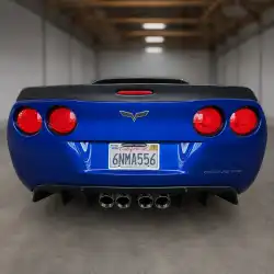 Chevrolet Corvette C6 2006-2013 Artisan Style 1 Piece Rear Diffuser image - 2