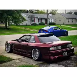 Nissan 240SX S13 Coupe / Convertible (Pop Up) 1989-1994 Bsport Style 4 Piece Polyurethane Full Body Kit image - 7