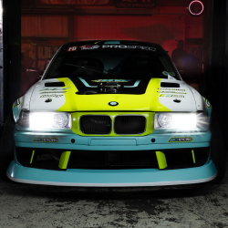 BMW E36 3 Series 2DR 4DR 1992-1998 ISB Style 1 Piece Polyurethane Front Bumper image - 1