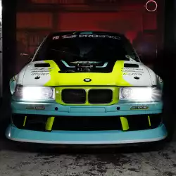 BMW E36 3 Series 2DR 4DR 1992-1998 ISB Style 1 Piece Polyurethane Front Bumper image - 6