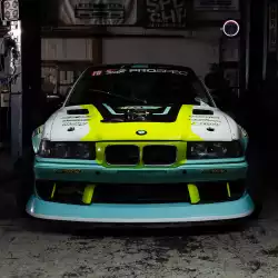 BMW E36 3 Series 2DR 4DR 1992-1998 ISB Style 1 Piece Polyurethane Front Bumper image - 7