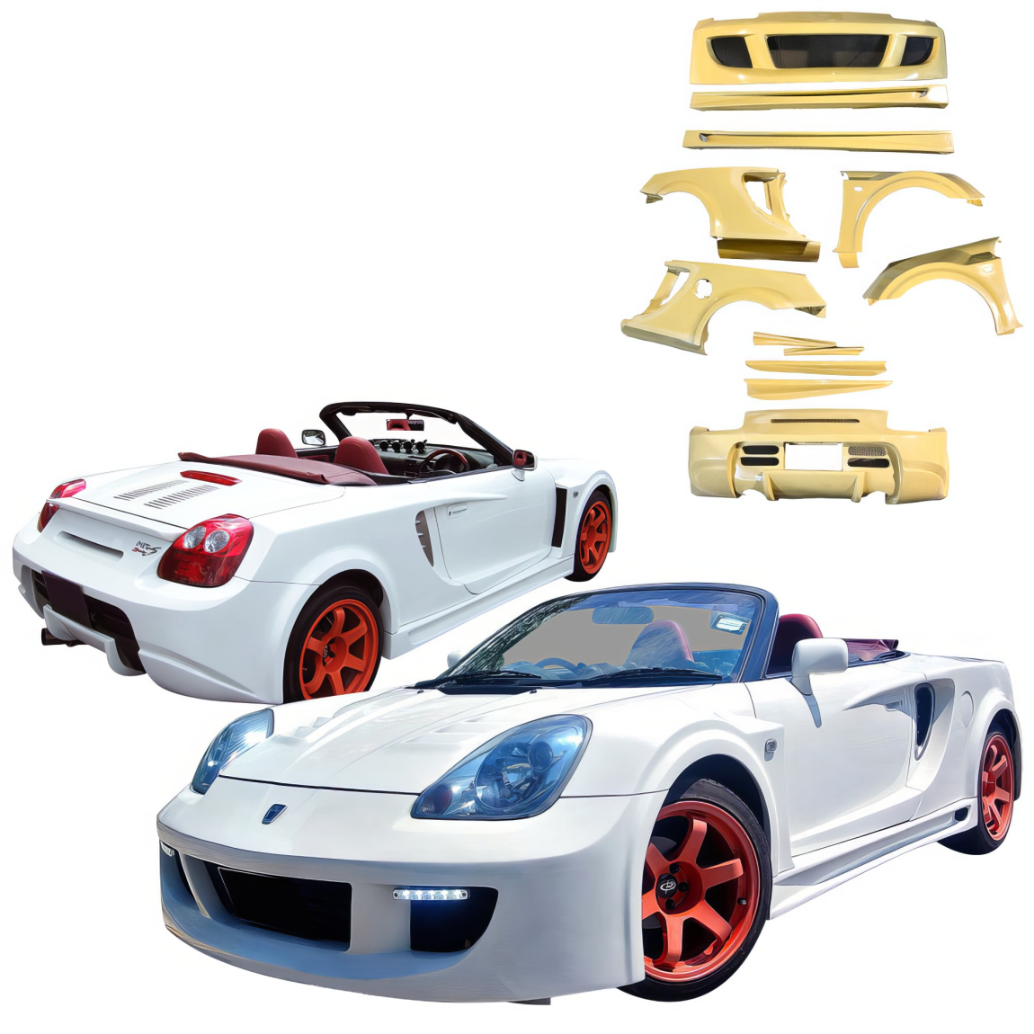 All kind of body kits for Toyota MR2 2000. Exterior/Complete Body Kits 