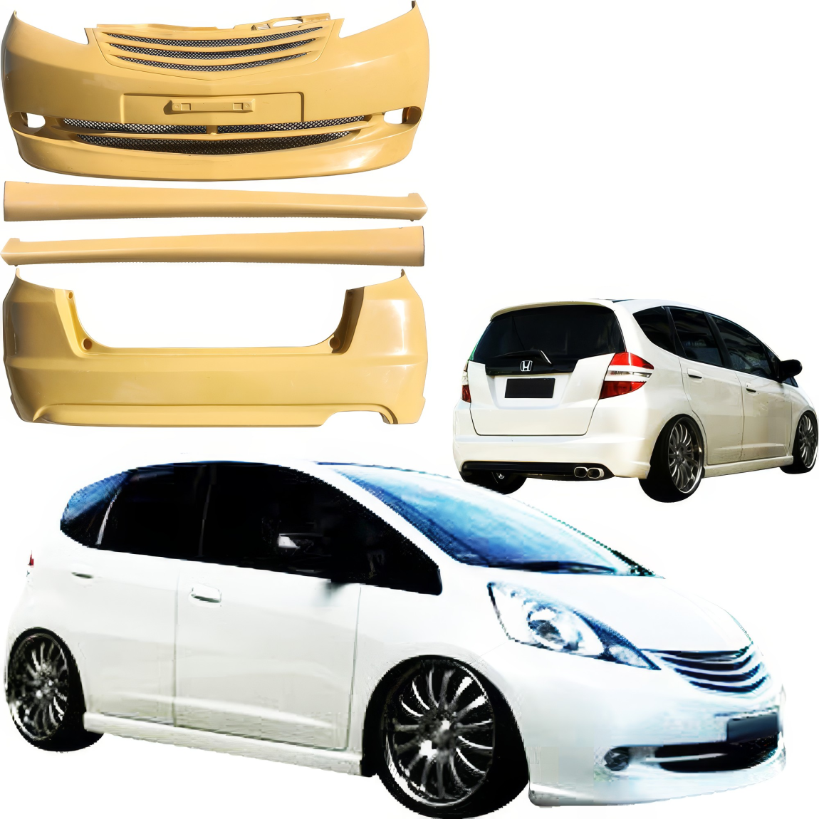 All kind of body kits for Honda Fit 2009. Exterior/Complete Body Kits 