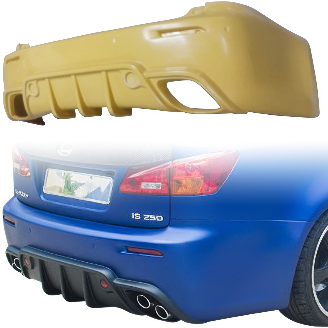 All kind of body kits for Lexus IS F 2012. Exterior/Rear Bumpers or Lips 