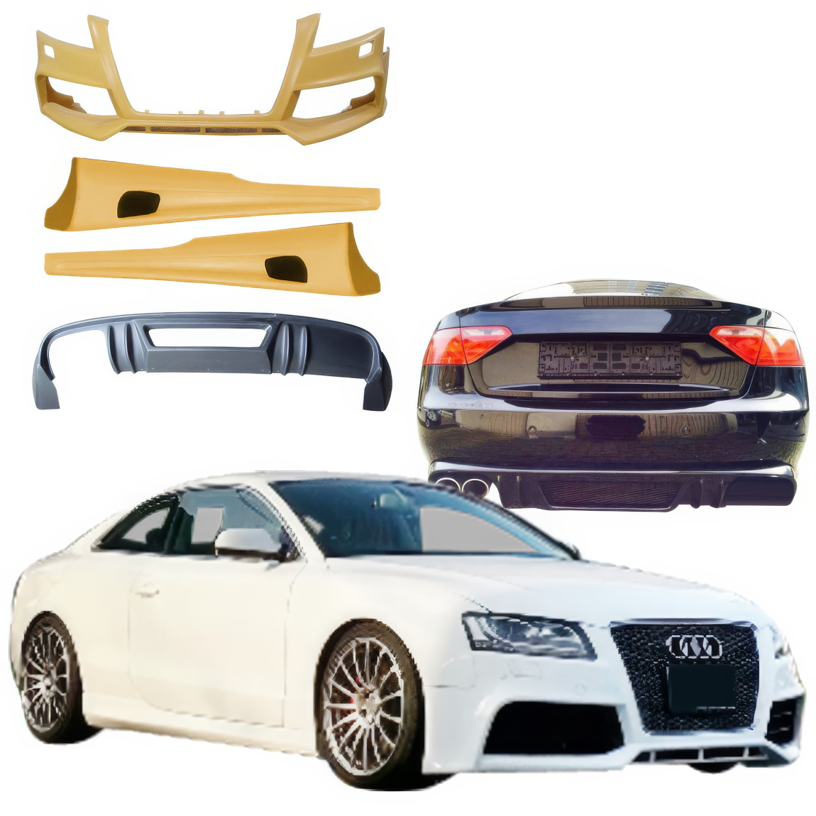 All kind of body kits for Audi A5 2008. Exterior/Complete Body Kits 