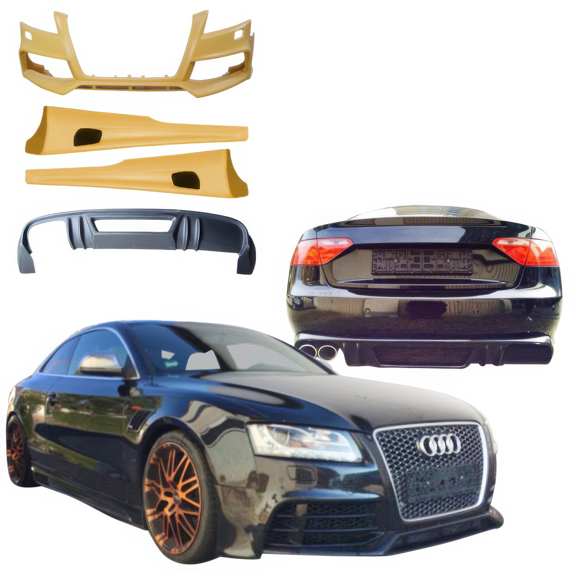 All kind of body kits for Audi A5 2008. Exterior/Complete Body Kits 