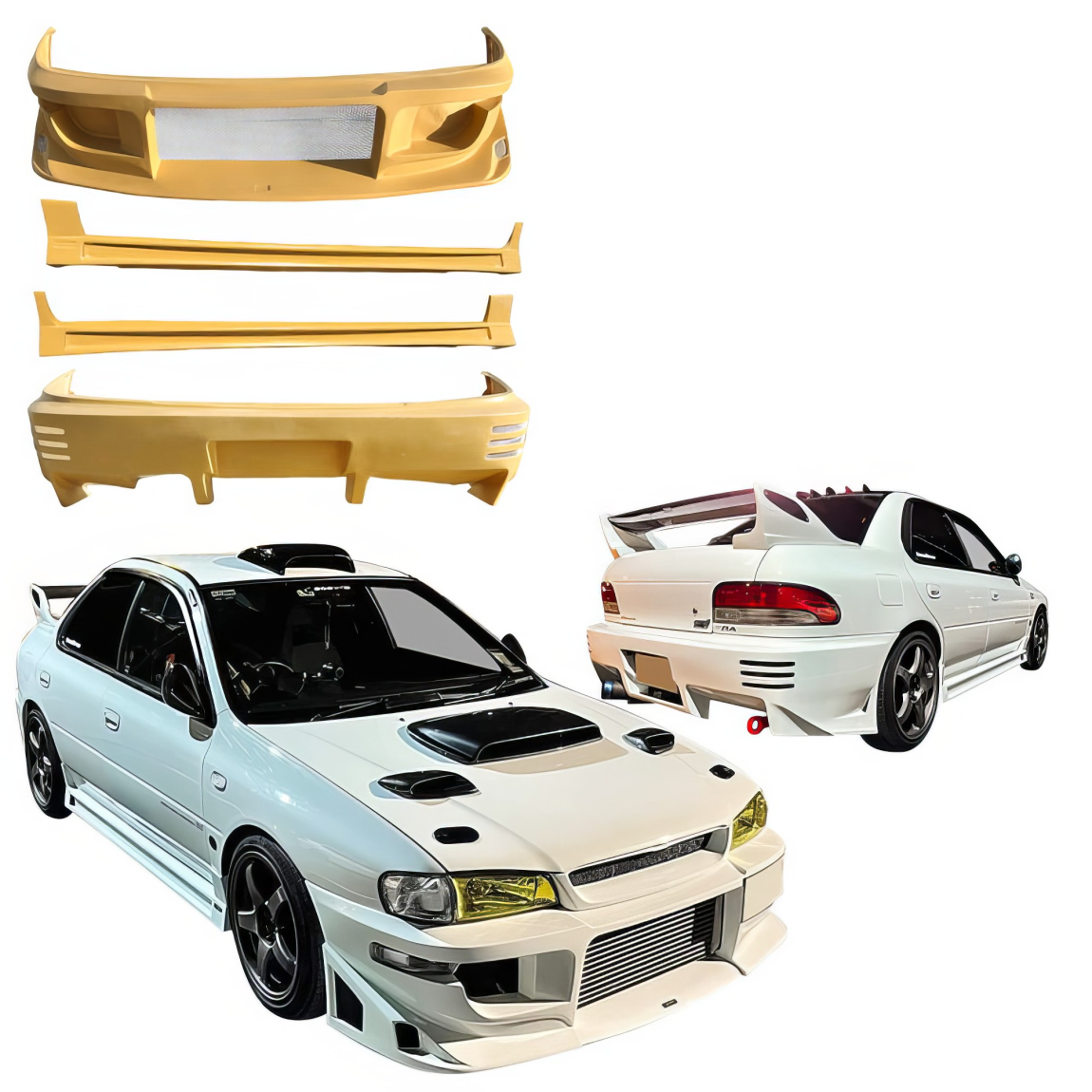 All kind of body kits for Subaru Impreza 1993. Exterior/Complete Body Kits 