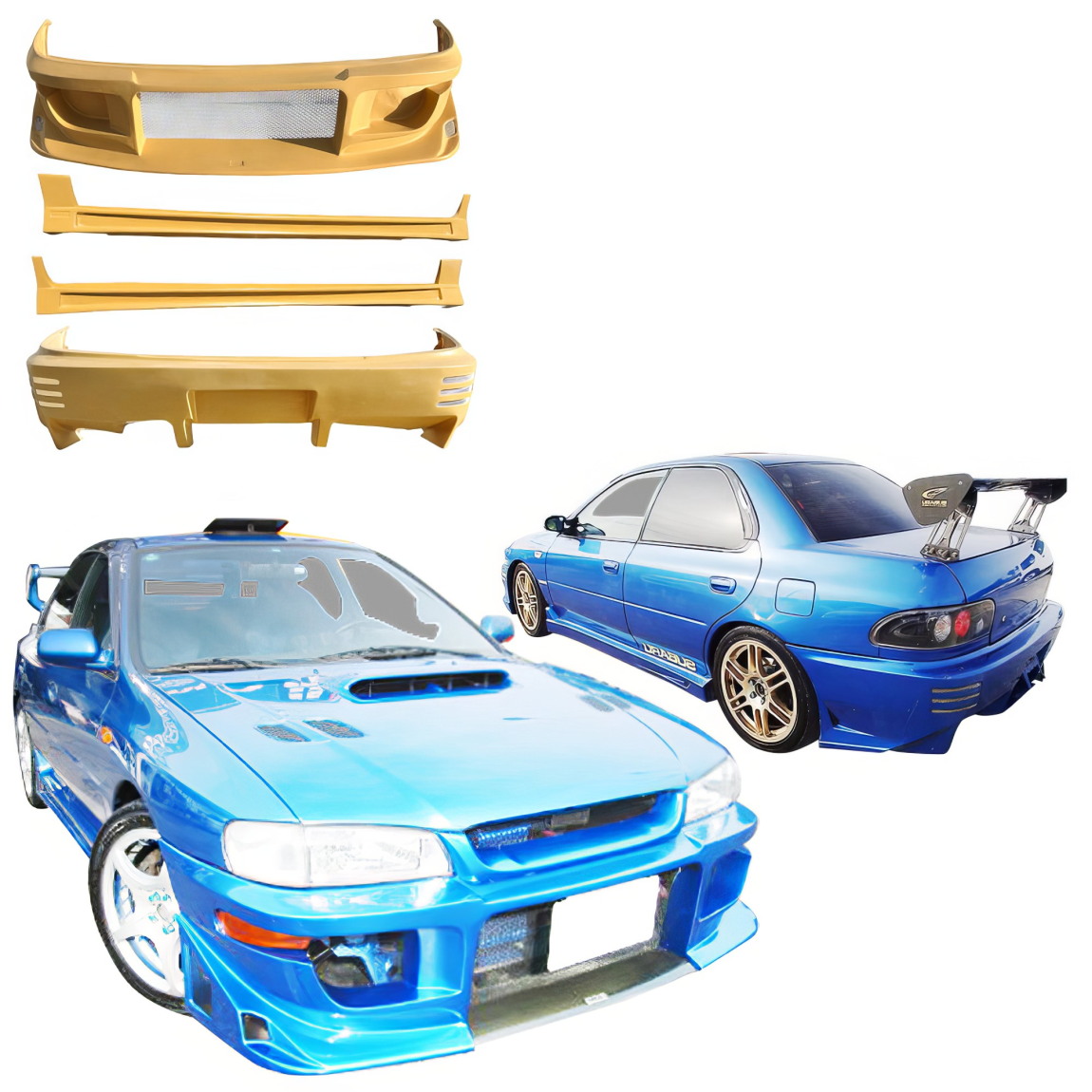 All kind of body kits for Subaru Impreza 1993. Exterior/Complete Body Kits 