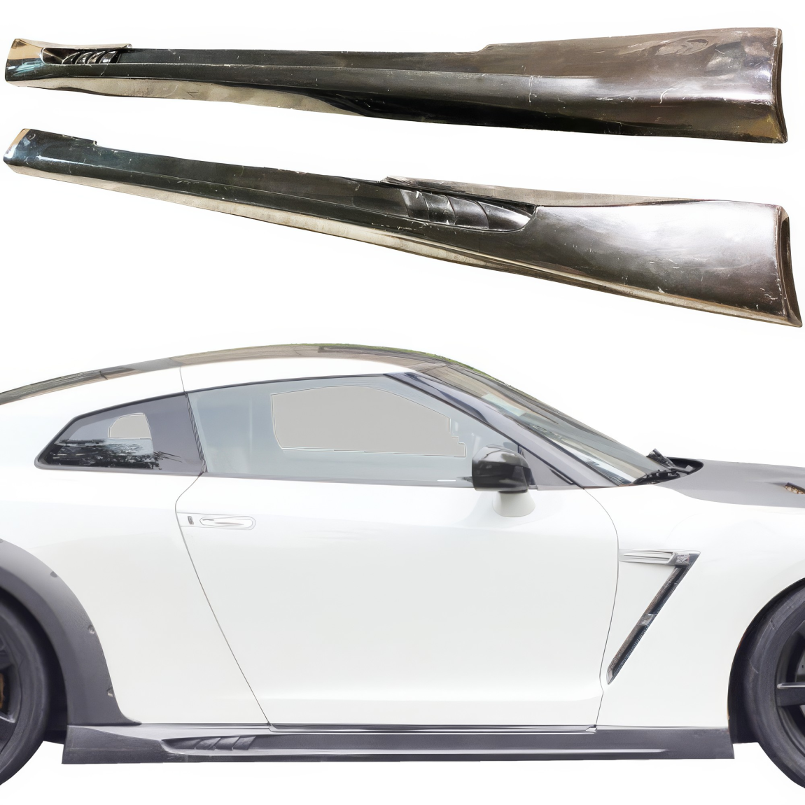 All kind of body kits for Nissan GT-R 2009. Exterior/Side Skirts 