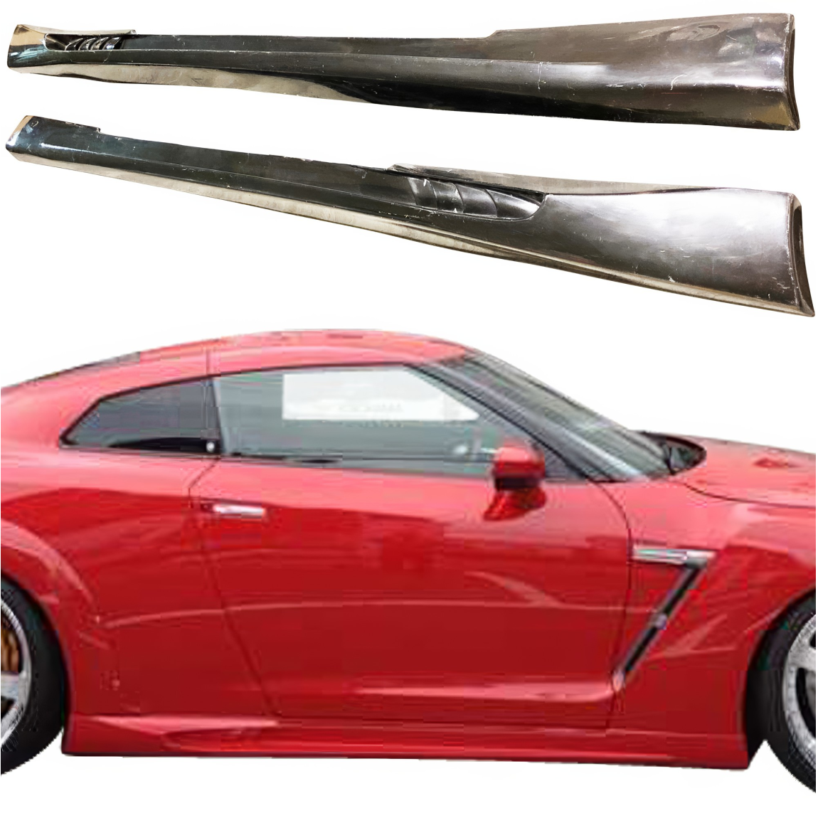 All kind of body kits for Nissan GT-R 2009. Exterior/Side Skirts 