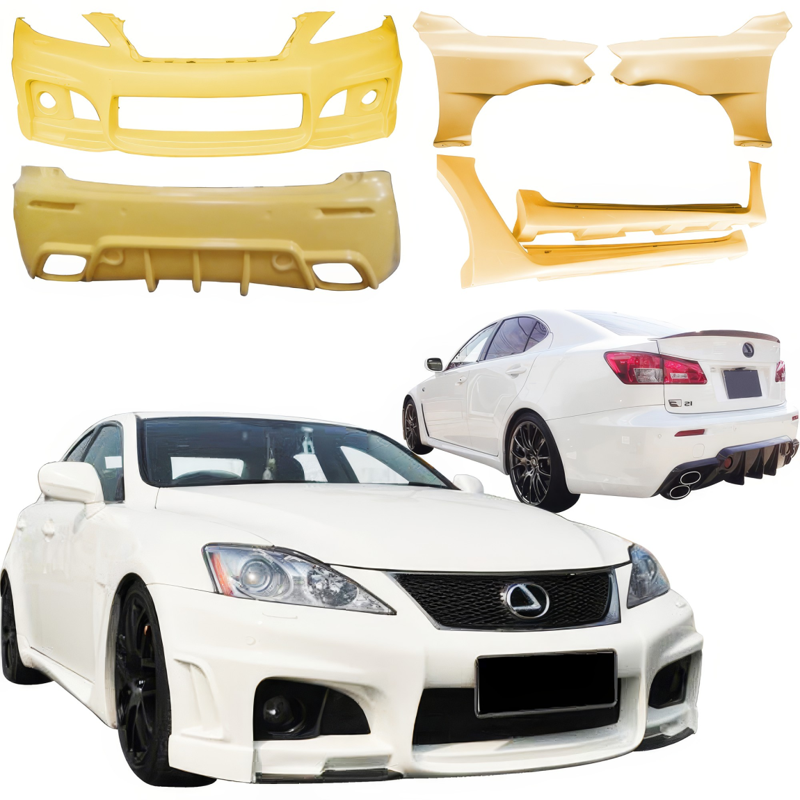 All kind of body kits for Lexus IS F 2012. Exterior/Complete Body Kits 