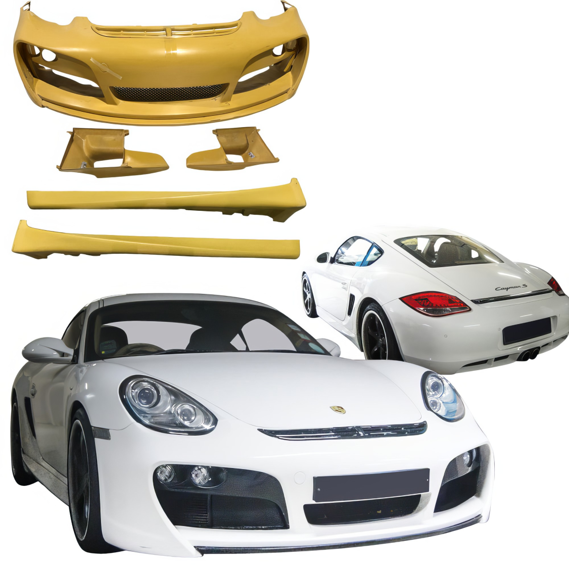 All kind of body kits for Porsche Cayman 2006. Exterior/Complete Body Kits 