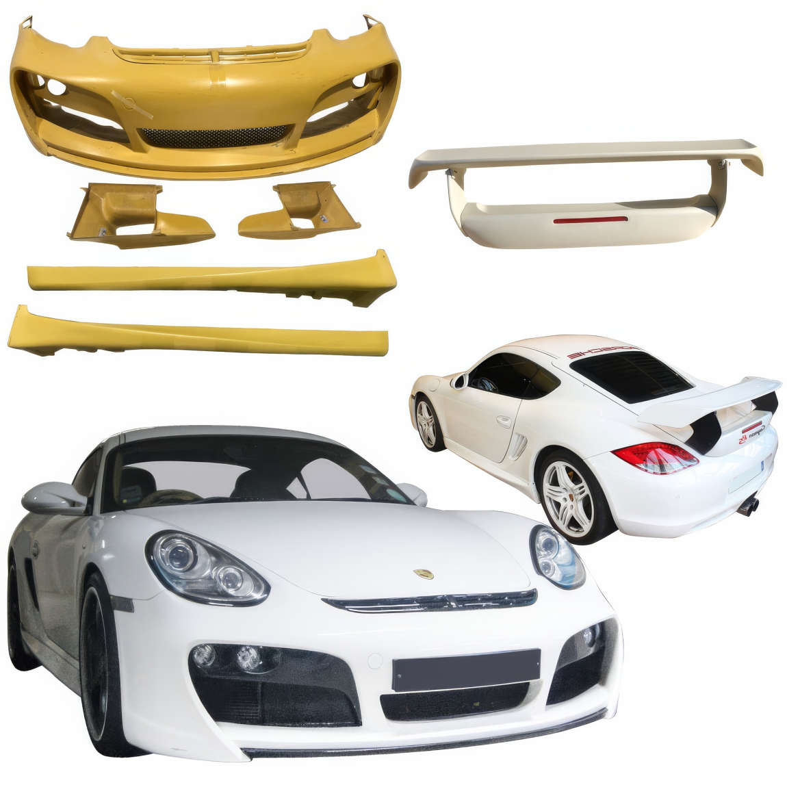 All kind of body kits for Porsche Cayman 2006. Exterior/Wings 