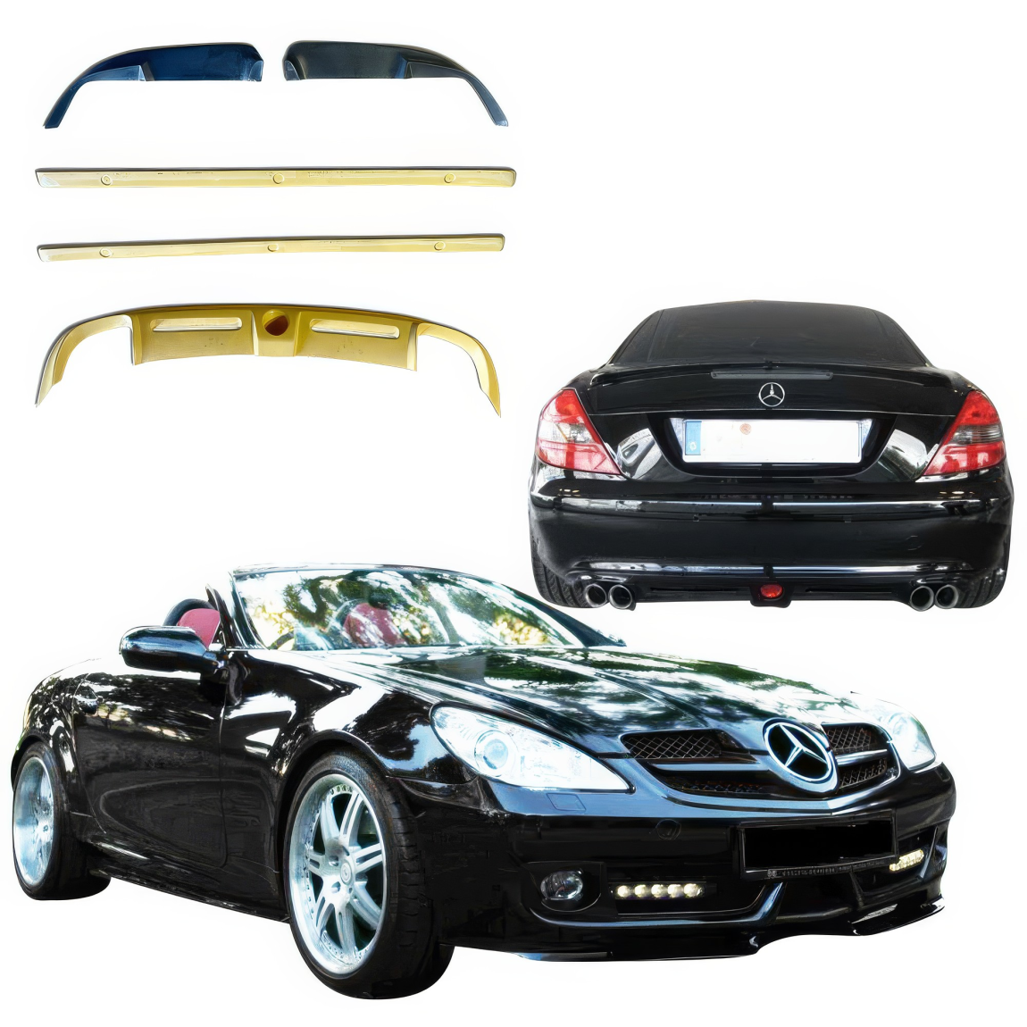 All kind of body kits for Mercedes-Benz SLK-Class 2009. Exterior/Complete Body Kits 