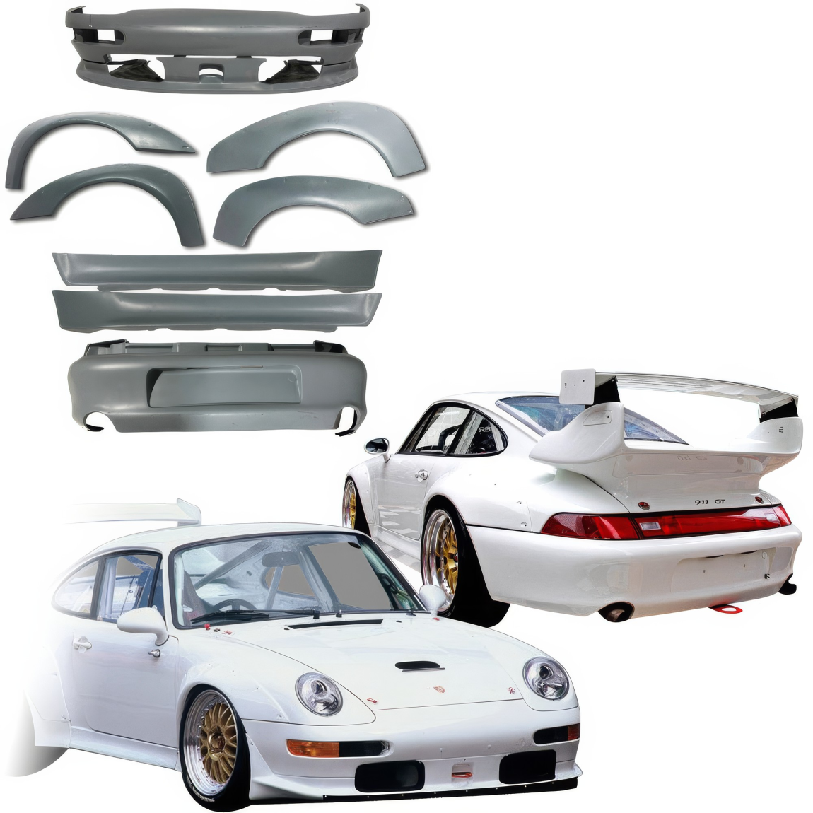 All kind of body kits for Porsche 911 1993. Exterior/Complete Body Kits 