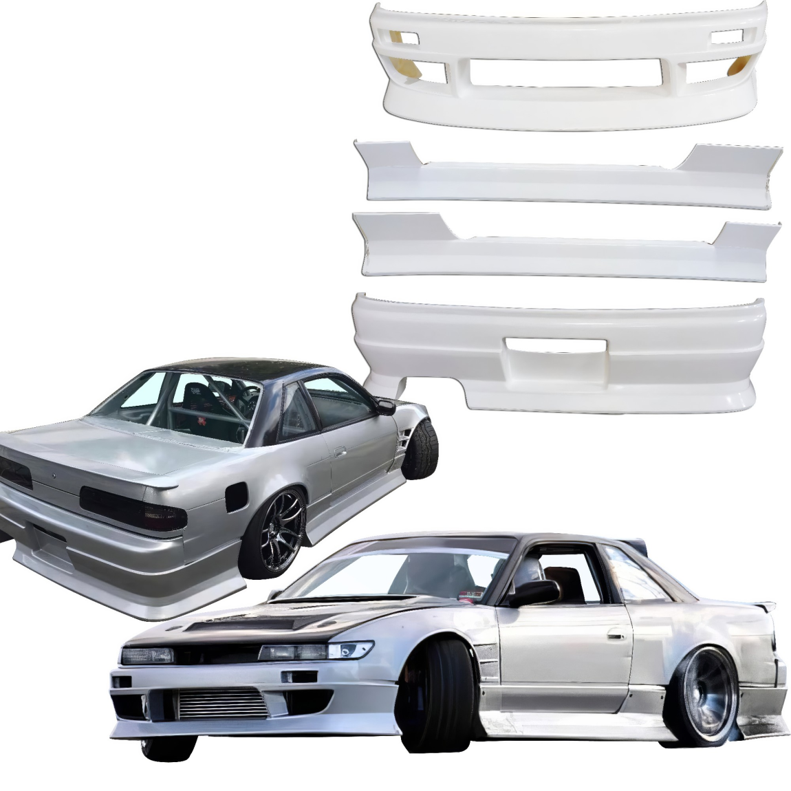 All kind of body kits for Nissan Silvia 1989. Exterior/Complete Body Kits 