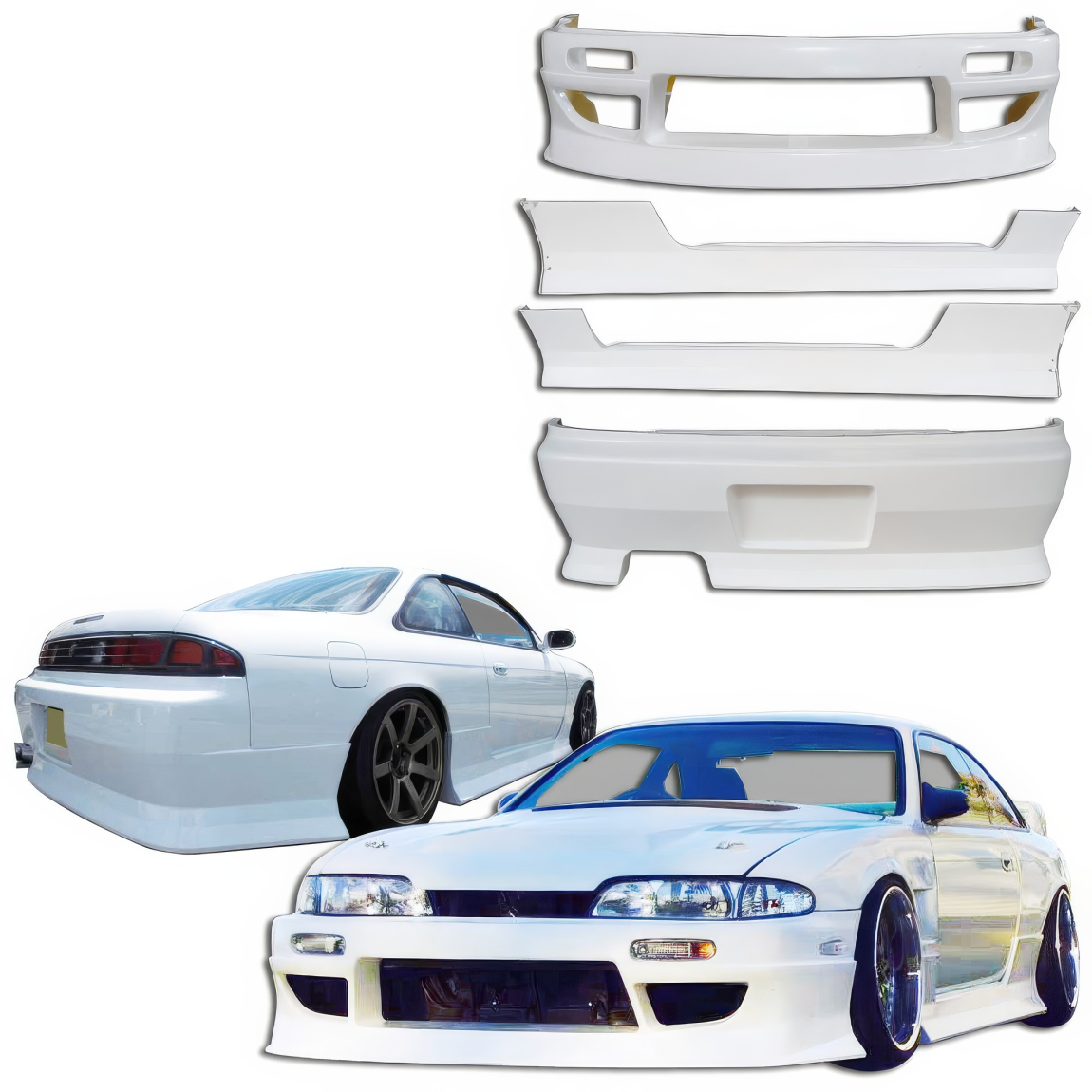 All kind of body kits for Nissan 240SX 1995. Exterior/Complete Body Kits 