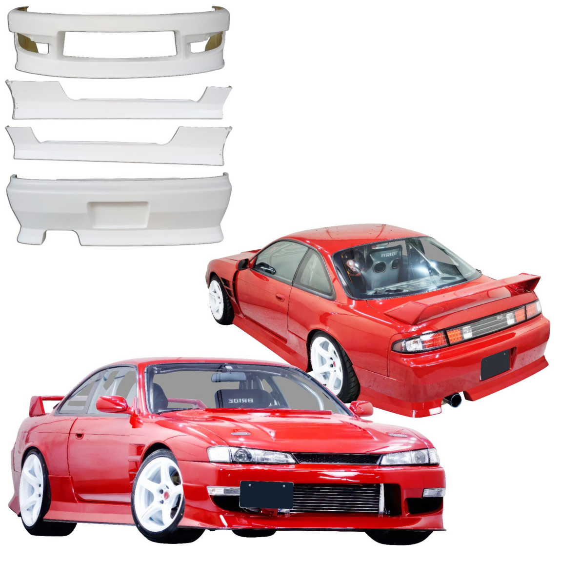 All kind of body kits for Nissan 240SX 1997. Exterior/Complete Body Kits 