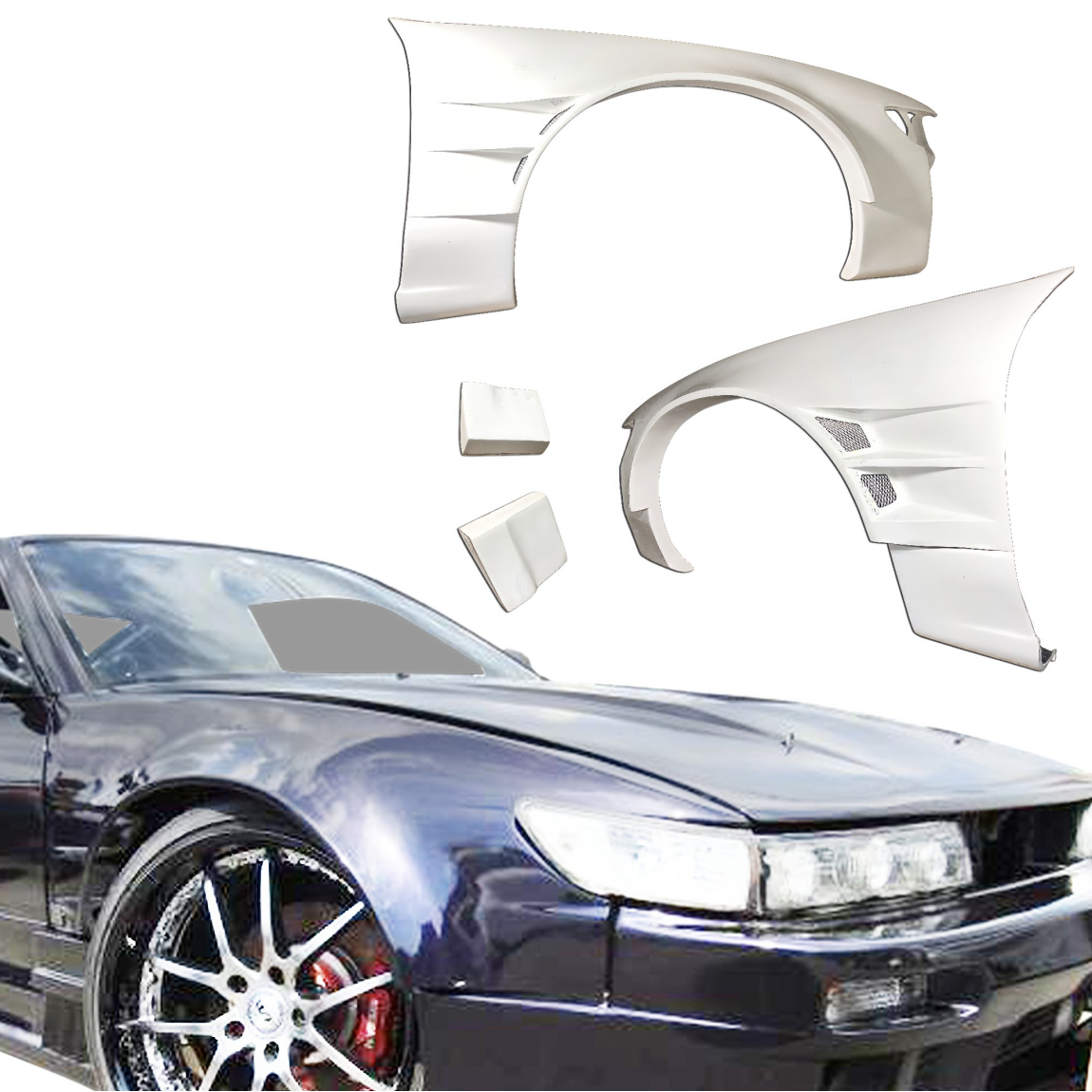 All kind of body kits for Nissan Silvia 1989. Exterior/Fenders 