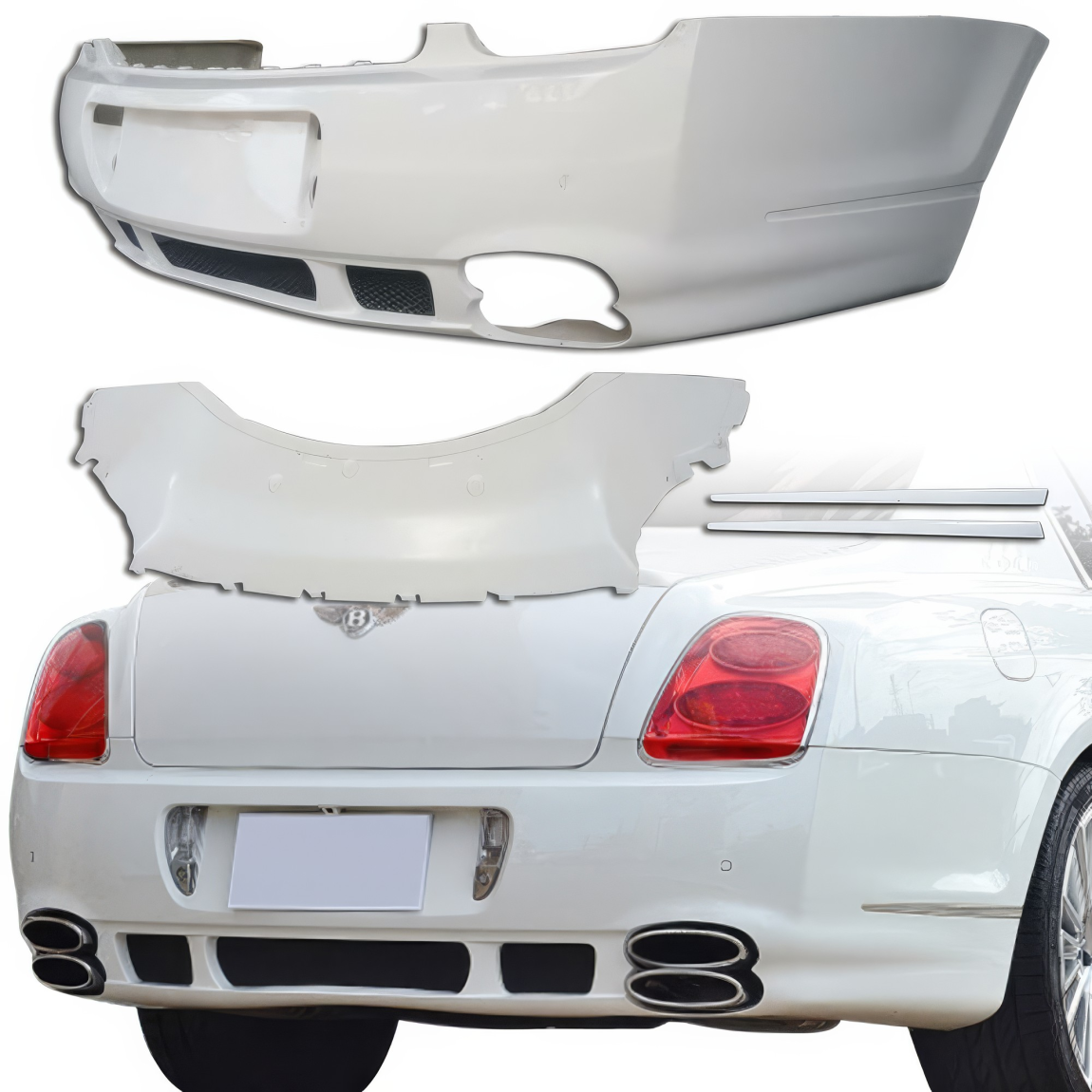 All kind of body kits for Bentley Continental 2006. Exterior/Rear Bumpers or Lips 