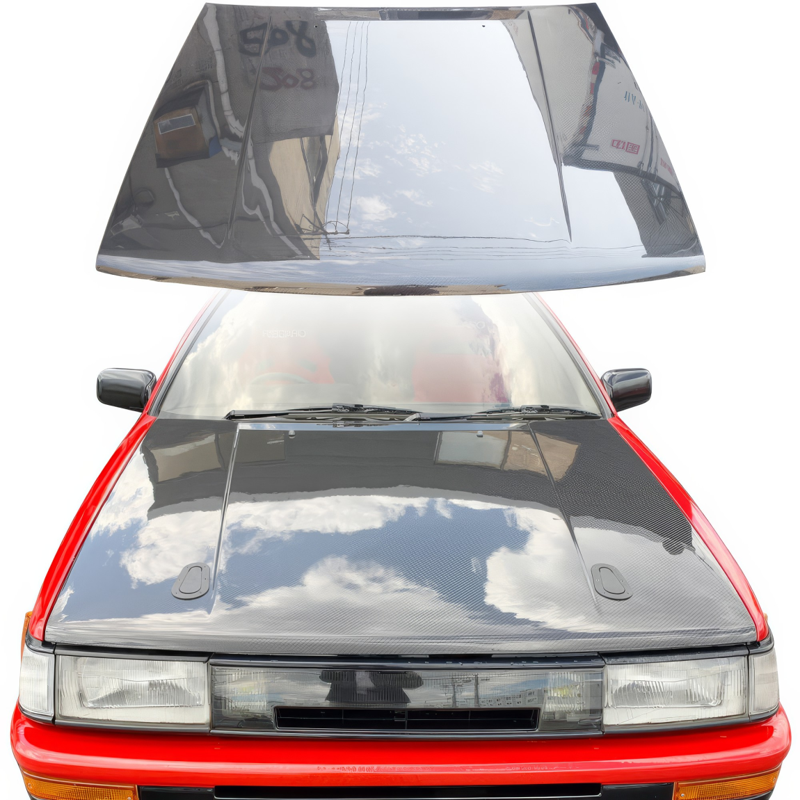 All kind of body kits for Toyota Corolla 1984. Exterior/Hoods 