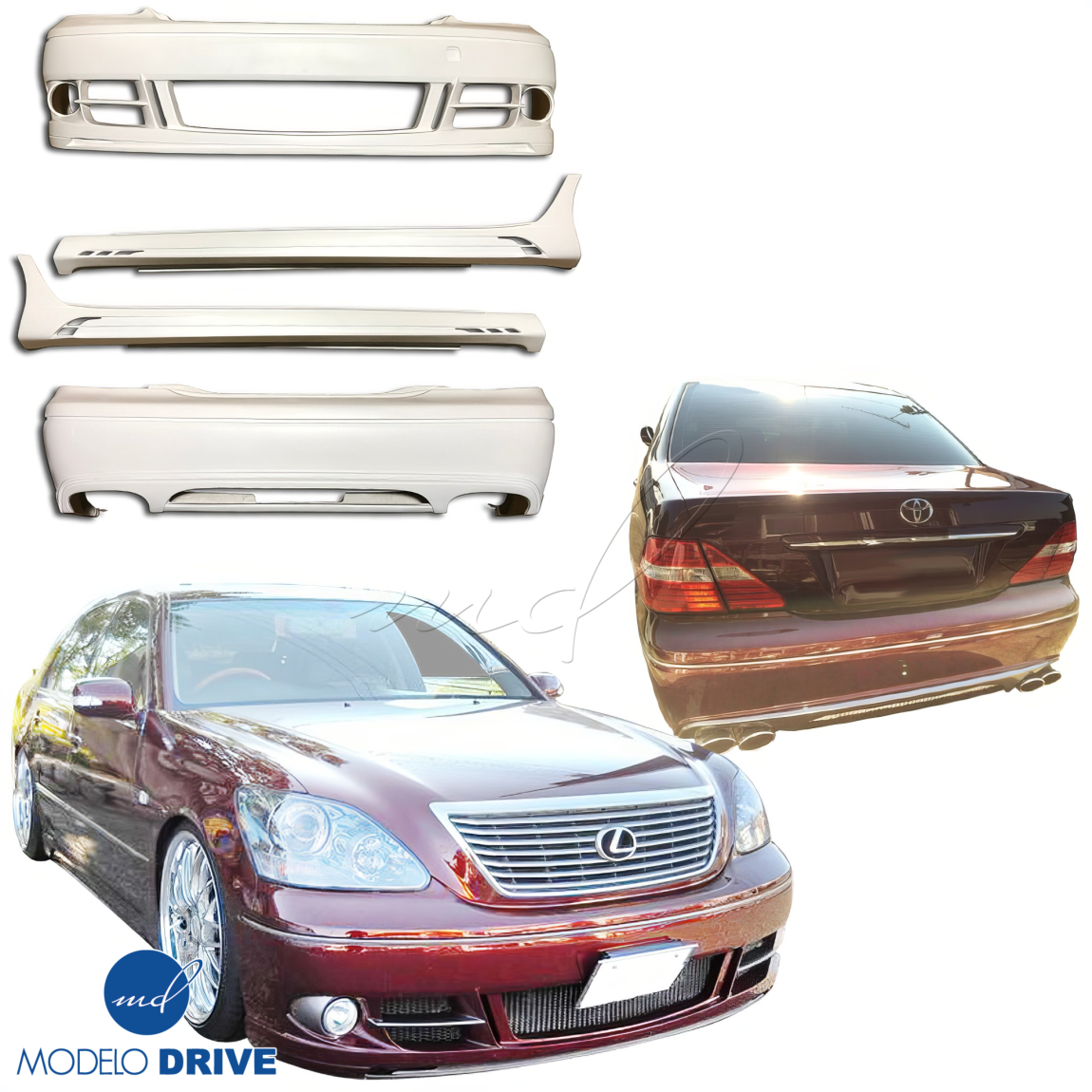 All kind of body kits for Lexus LS430 2004. Exterior/Complete Body Kits 