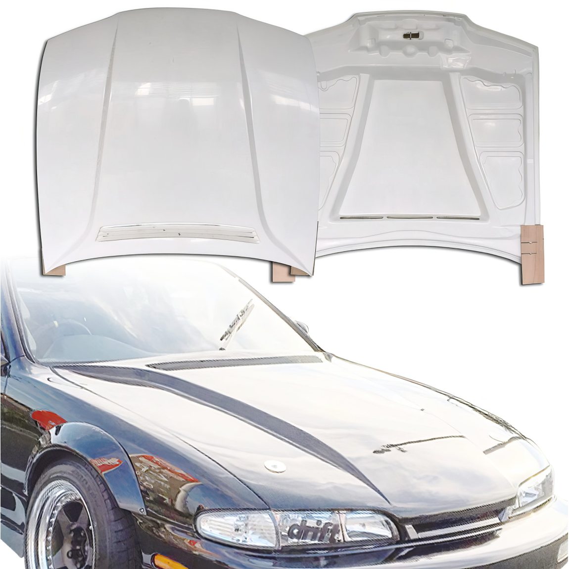 All kind of body kits for Nissan 240SX 1995. Exterior/Hoods 