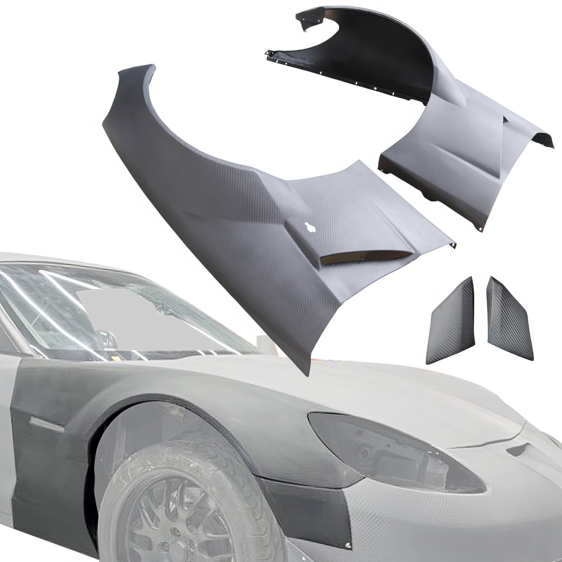 All kind of body kits for Chevrolet Corvette 2005. Exterior/Fenders 