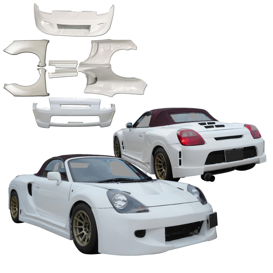 All kind of body kits for Toyota MR2 2000. Exterior/Complete Body Kits 