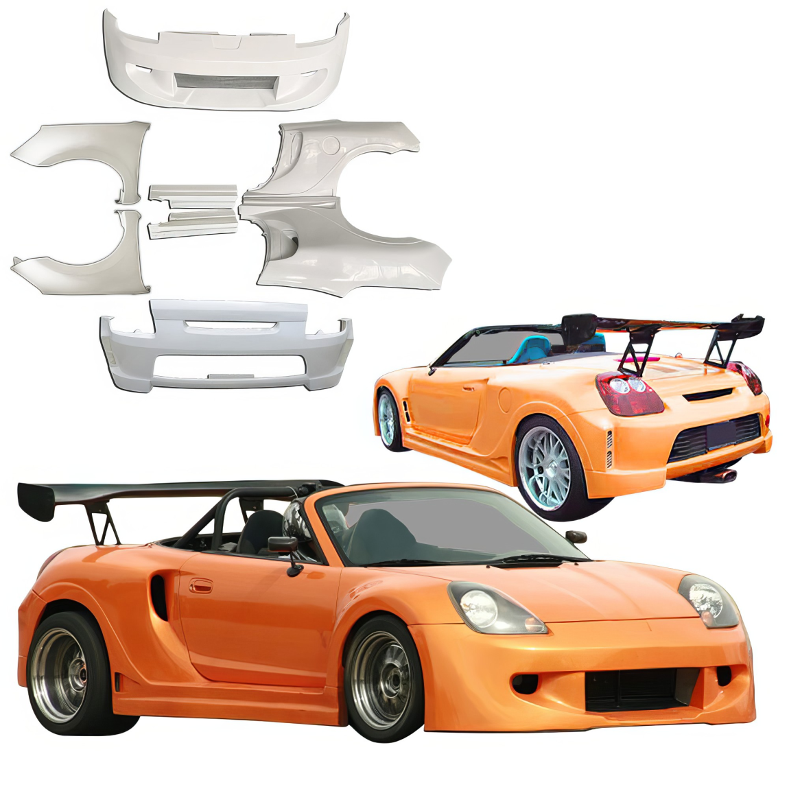 All kind of body kits for Toyota MR2 2000. Exterior/Complete Body Kits 